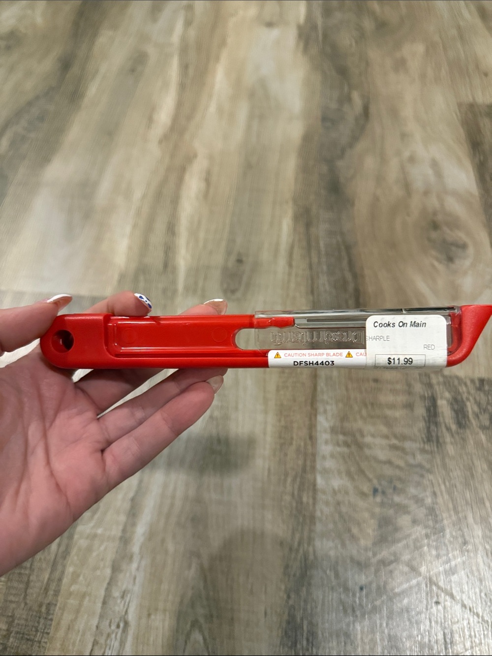 Red Plastic Safety protected peeler